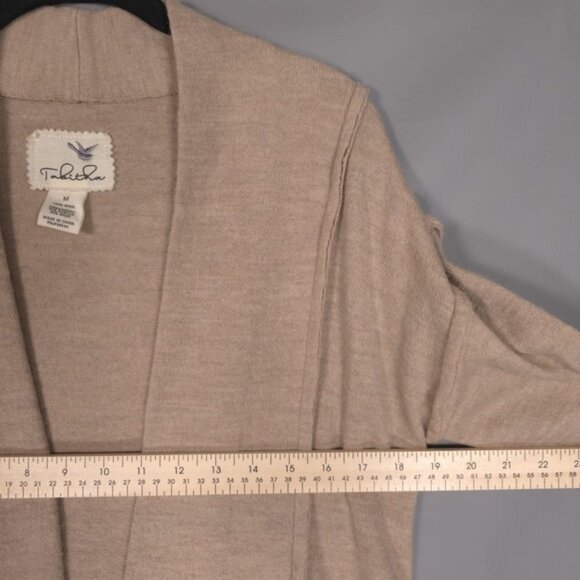 Anthropologie TABITHA Women’s 100% WOOL Rising Snowdrop Cardigan Sweater MEDIUM - Picture 6 of 10